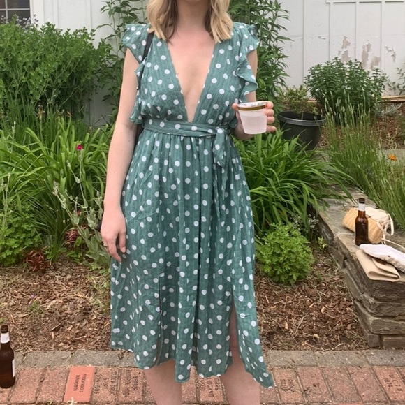 Glamorous Polka Dot Party Dress​ - Picture 1 of 10